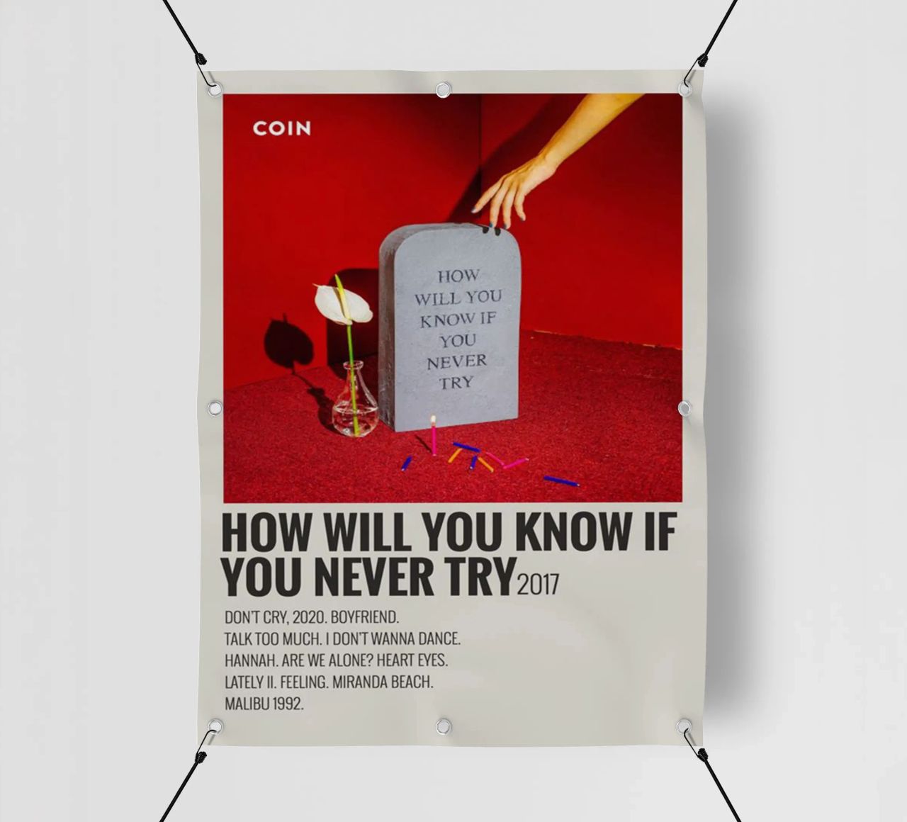How Will You Know If You Never Try by Coin telo in pvc da SoundStudio