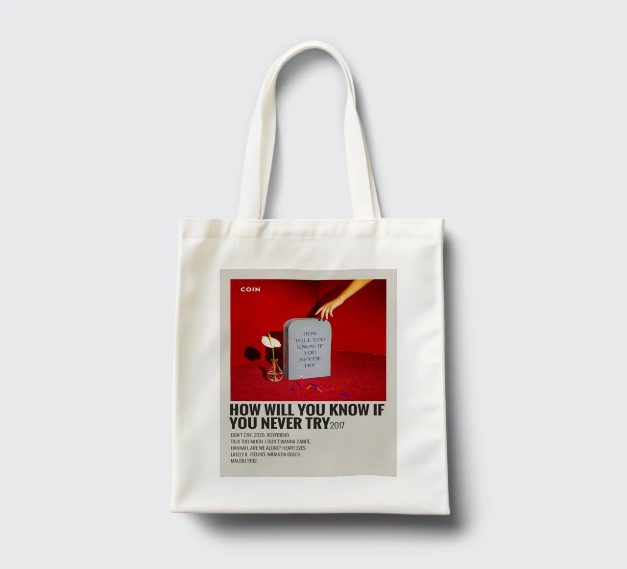 How Will You Know If You Never Try by Coin borsa in juta da SoundStudio