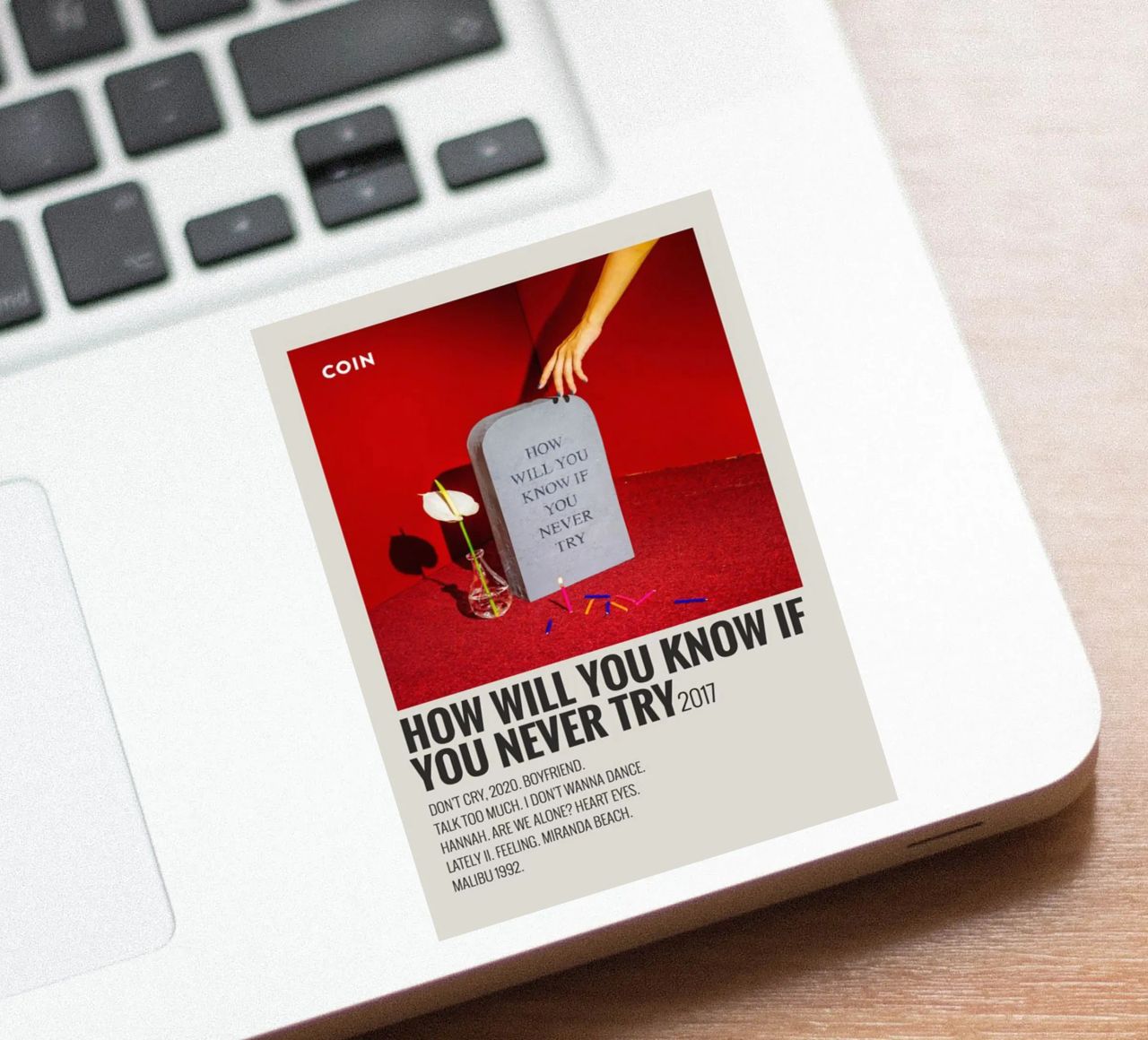 How Will You Know If You Never Try by Coin adesivo da SoundStudio