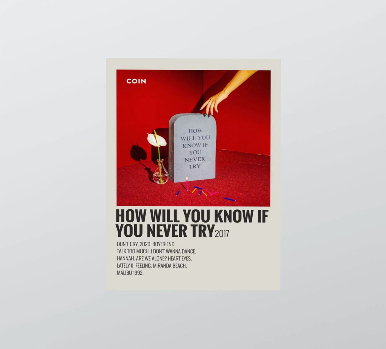 How Will You Know If You Never Try by Coin adesivo da SoundStudio
