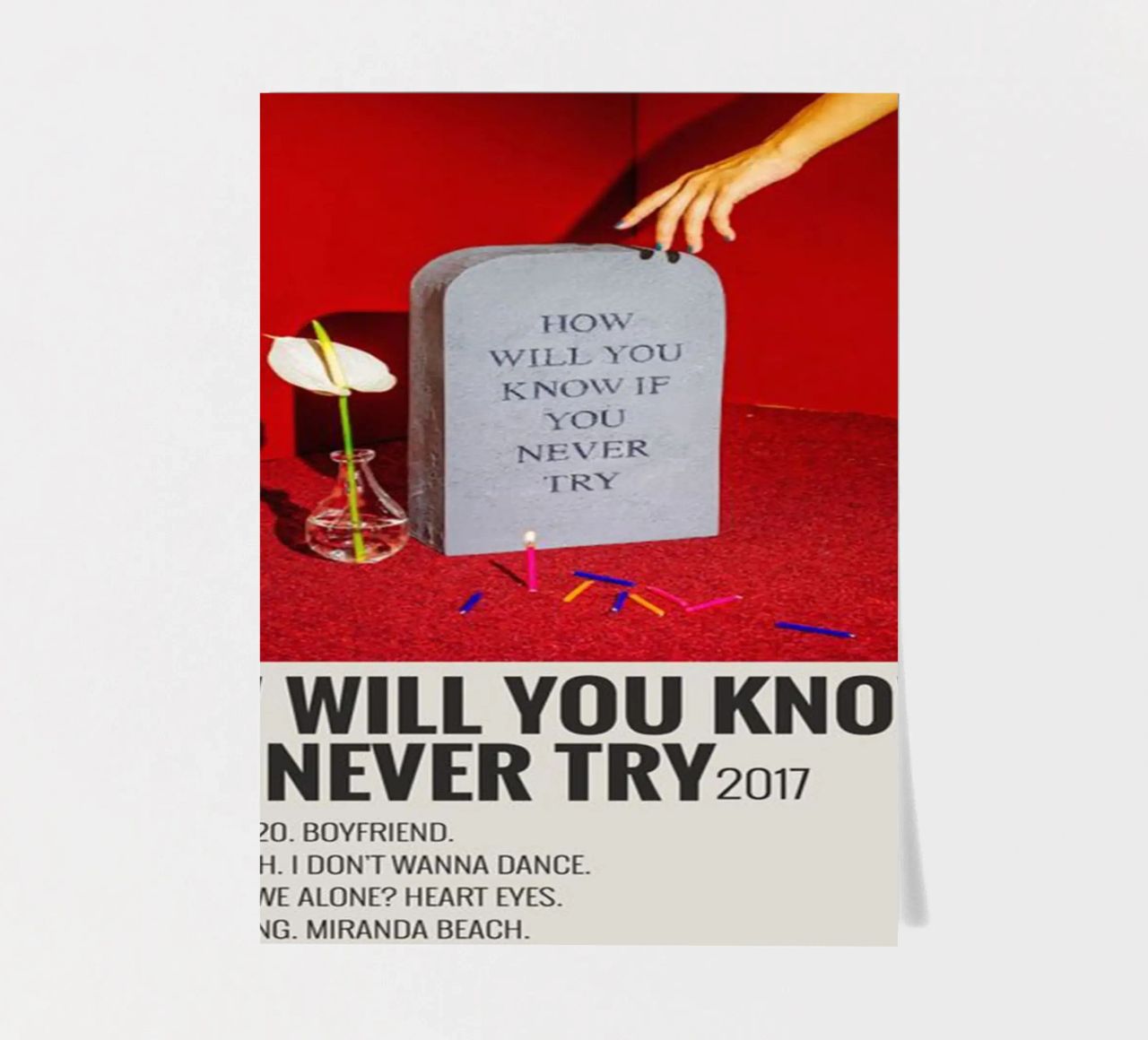How Will You Know If You Never Try by Coin foglio adesivo da SoundStudio