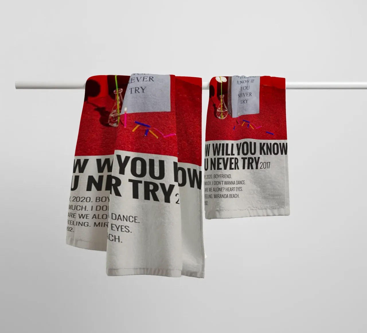 How Will You Know If You Never Try by Coin serviette de bain de SoundStudio