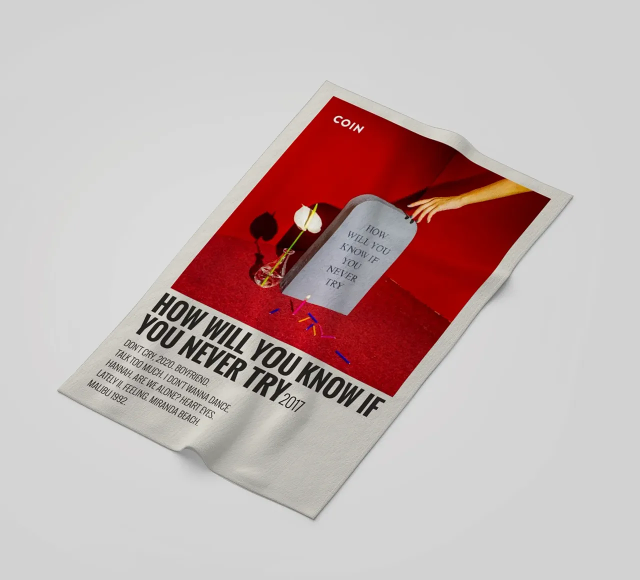 How Will You Know If You Never Try by Coin toalla de playa de SoundStudio