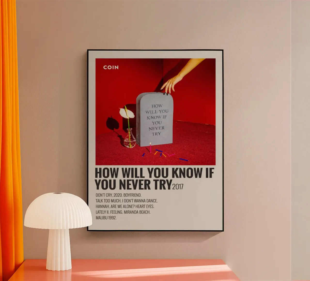 How Will You Know If You Never Try by Coin Acryl-Glas von SoundStudio