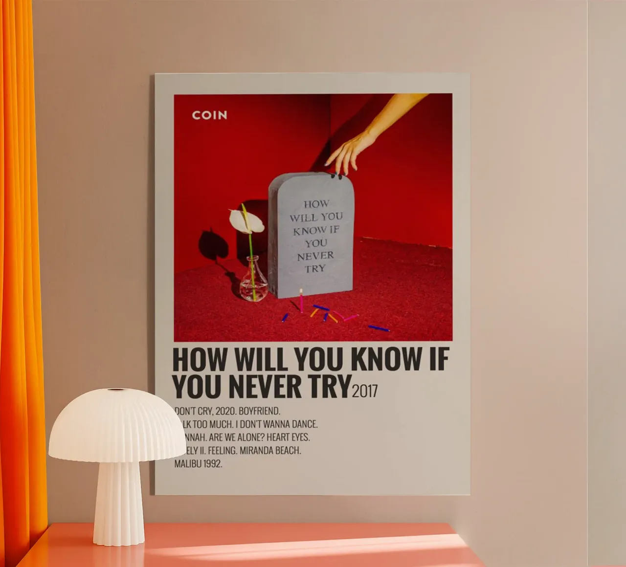 How Will You Know If You Never Try by Coin Acryl-Glas von SoundStudio