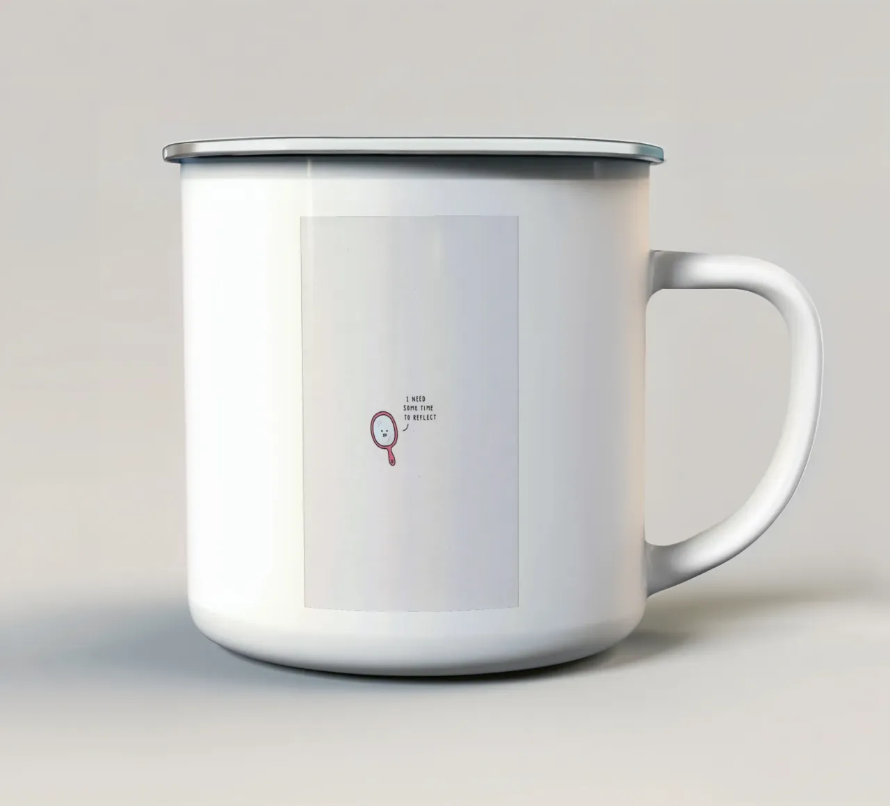 Mirror tazza in smalto da Jaco Haasbroek