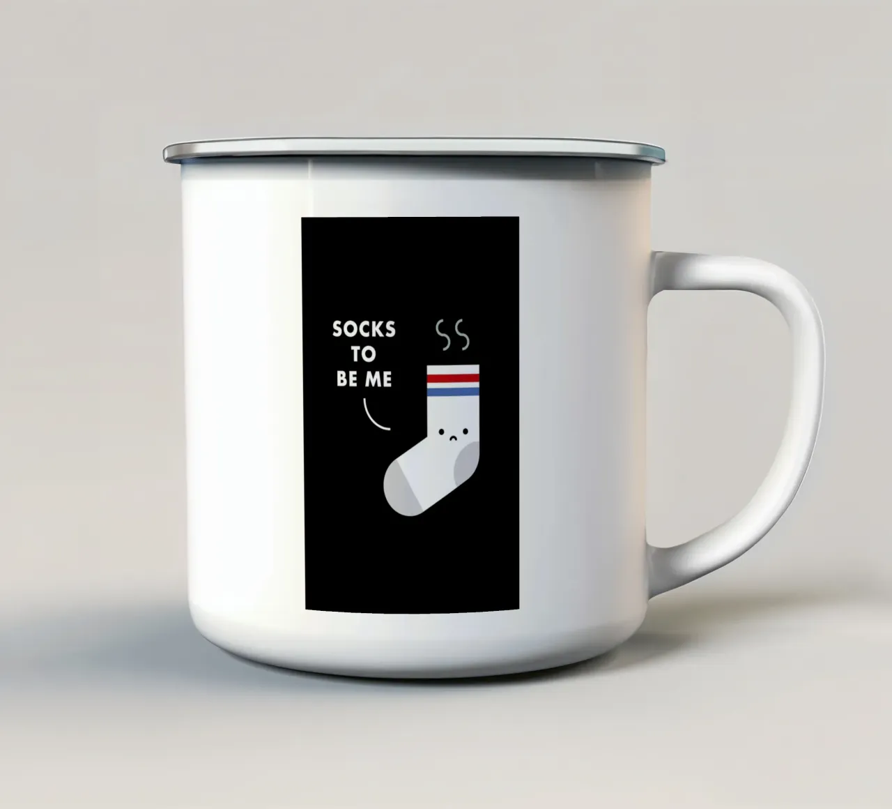 Socks tazza in smalto da Jaco Haasbroek