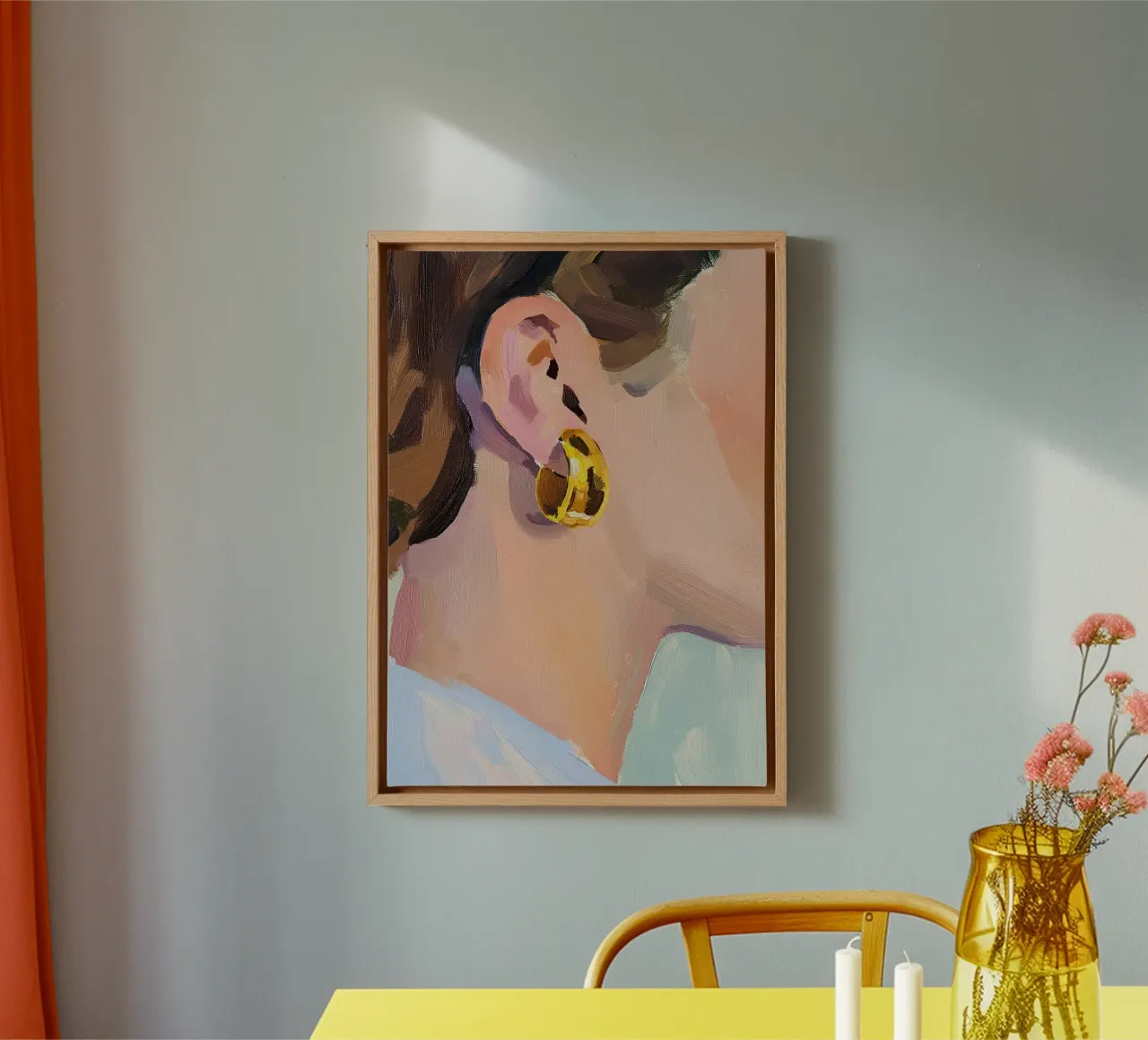 Ohrring tela con Cornice a cassetta da Euphoria Theresa