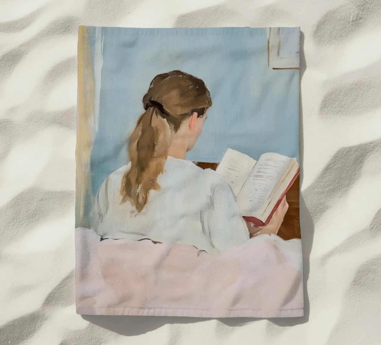 Read beach towel by Euphoria Theresa