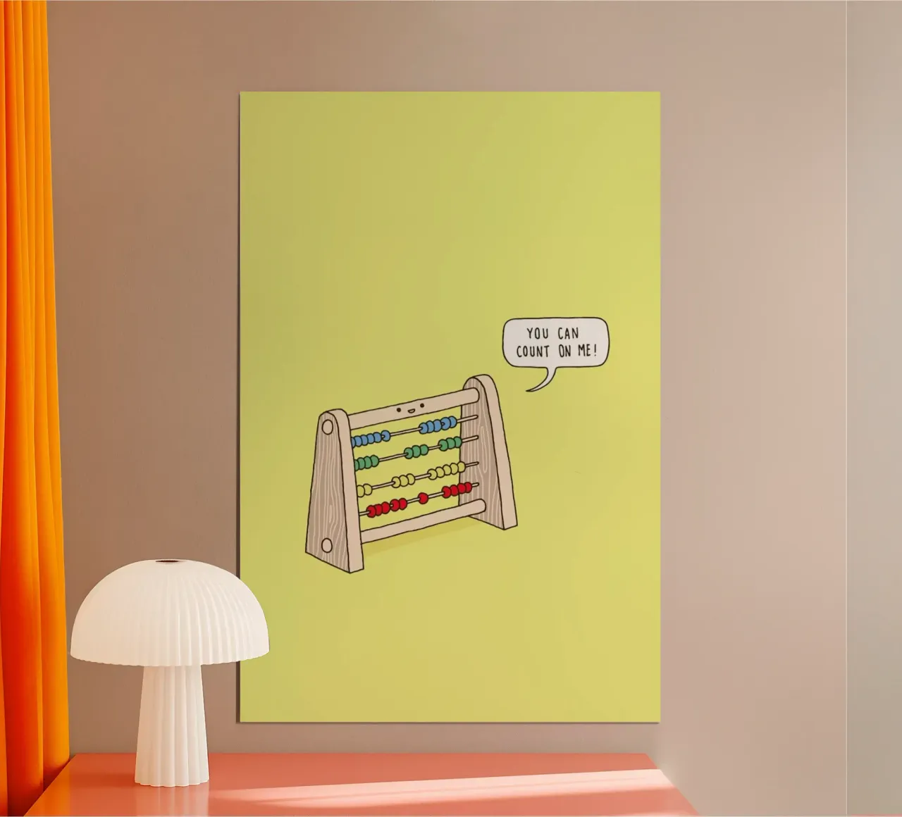 The Ever Reliable Abacus poster con telaio in alluminio da Jaco Haasbroek