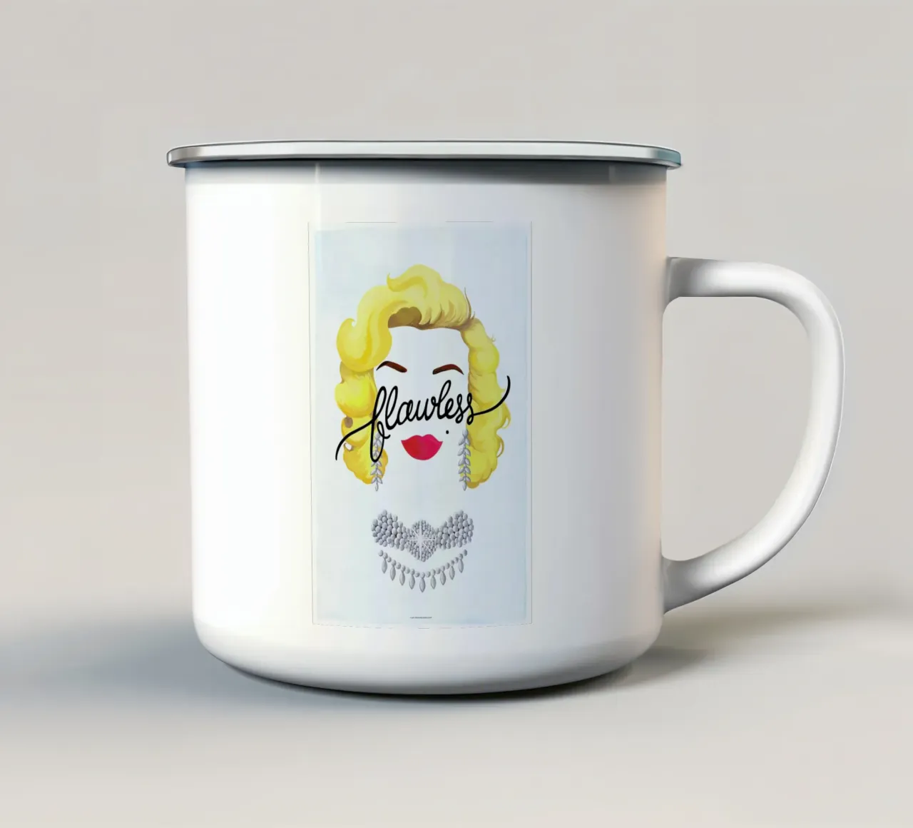 Flawless Marilyn taza de esmalte de Nour Tohme
