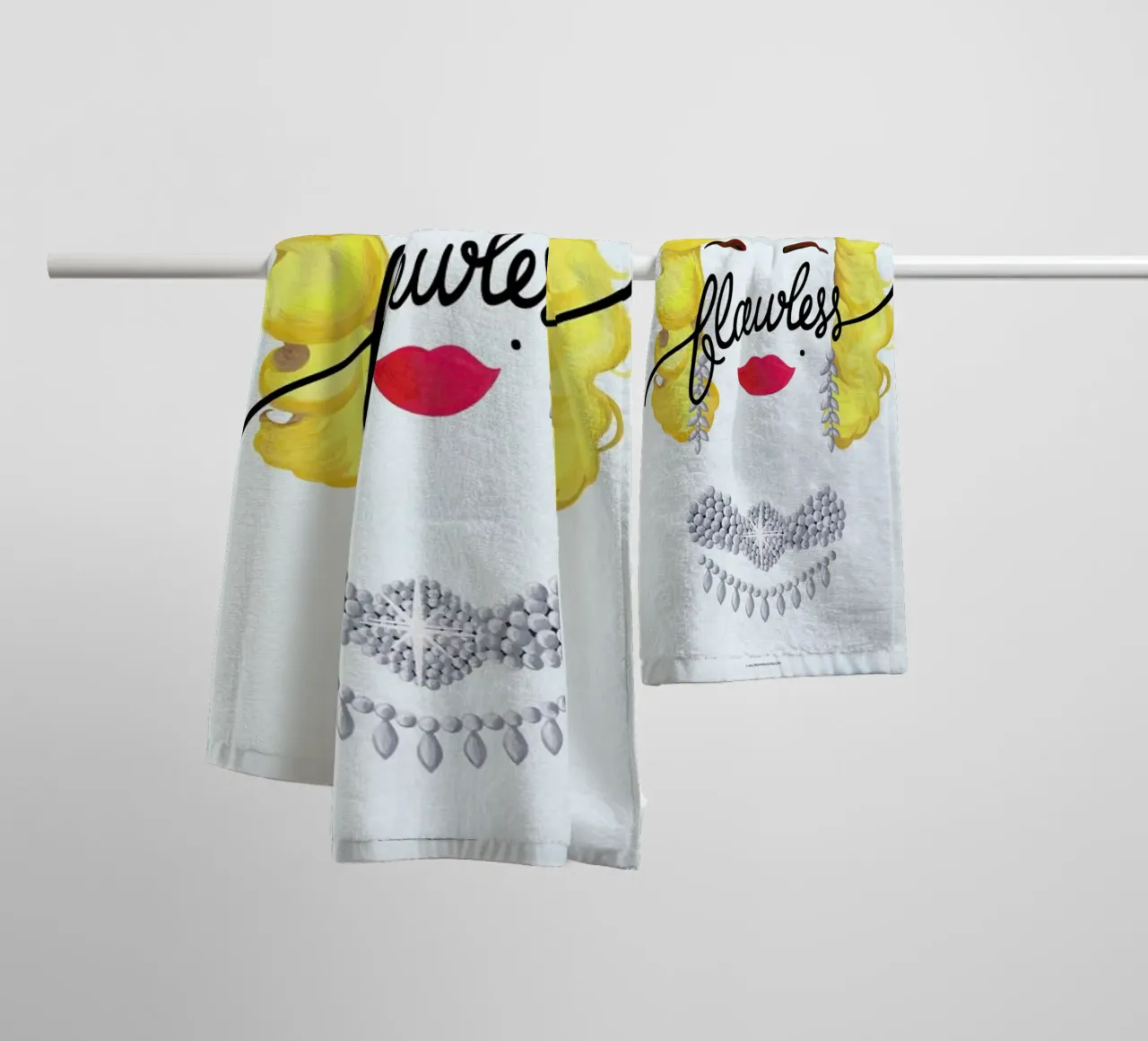 Flawless Marilyn towel by Nour Tohme