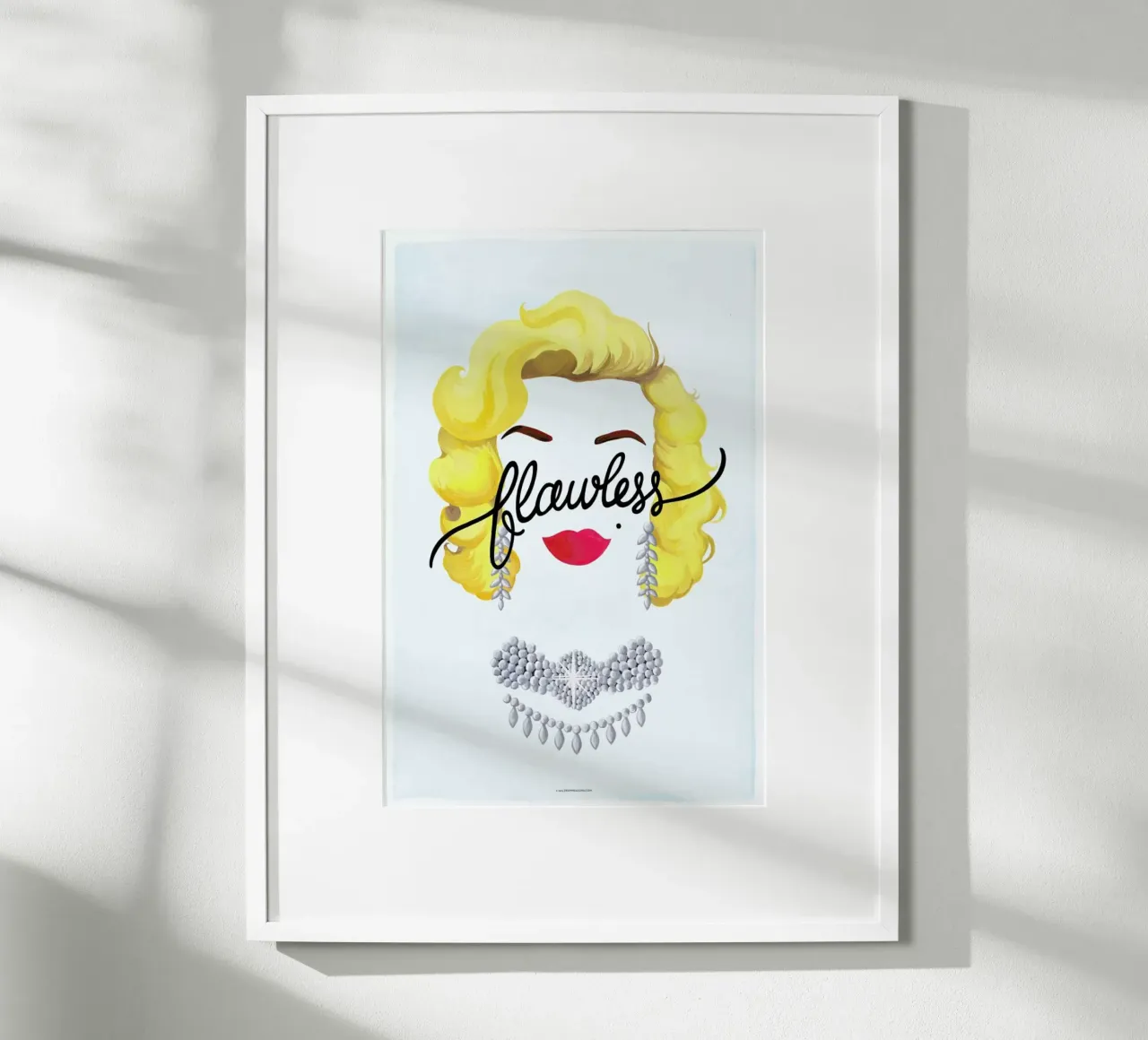 Flawless Marilyn poster con telaio in alluminio da Nour Tohme