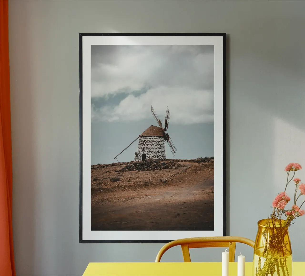 Mulini a vento di Fuerteventura poster con telaio in plastica da fokusfernweh