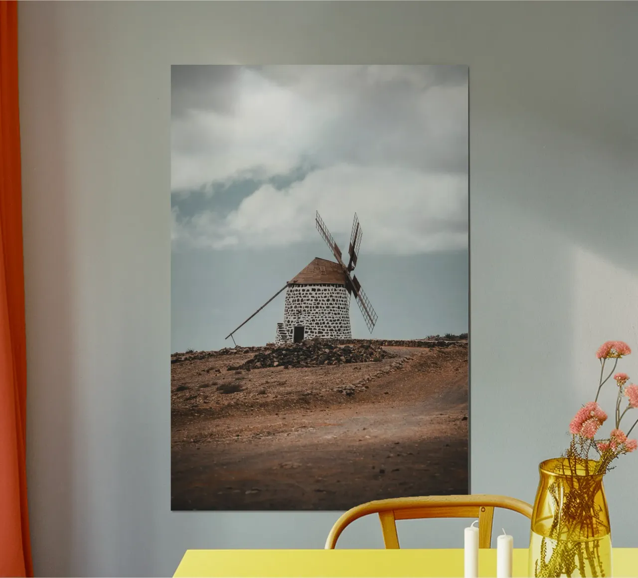 Mulini a vento di Fuerteventura poster con telaio in plastica da fokusfernweh