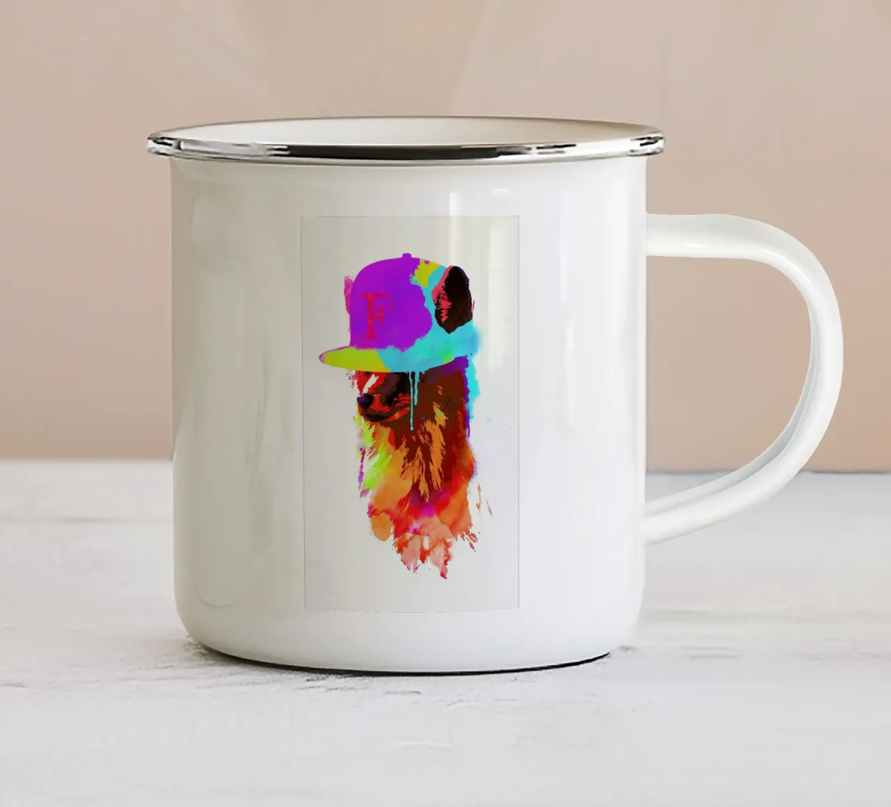 Foxey's favorite cap tazza in smalto da Róbert Farkas