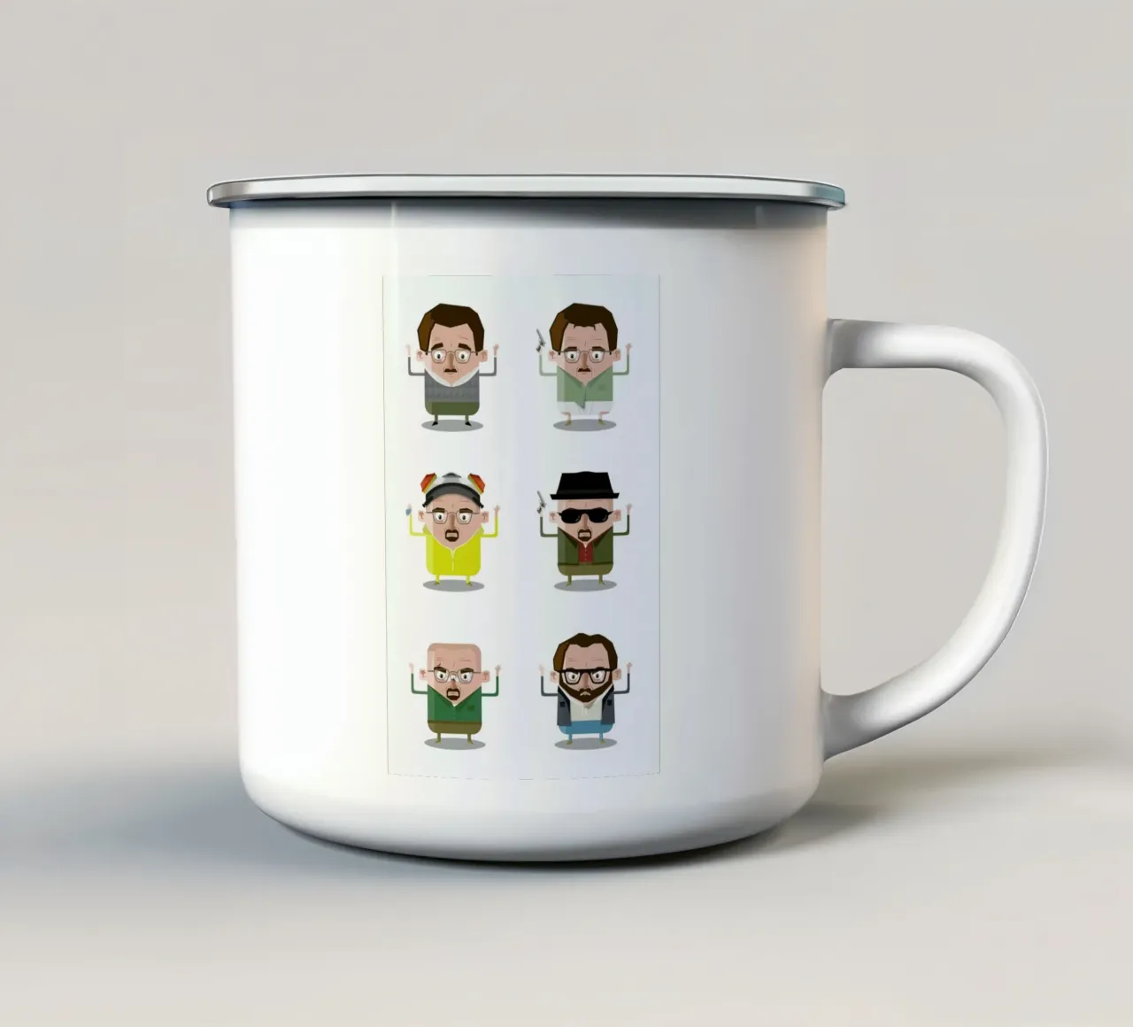 Heisenberg tazza in smalto da Ballooon