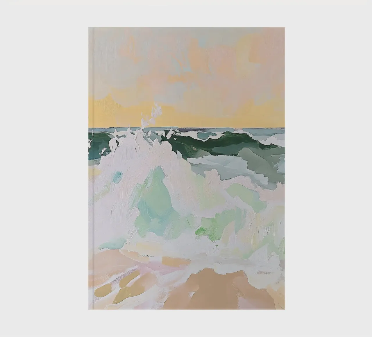 Wave Ocean Sea Fauvism Pastel notebook by Euphoria Theresa