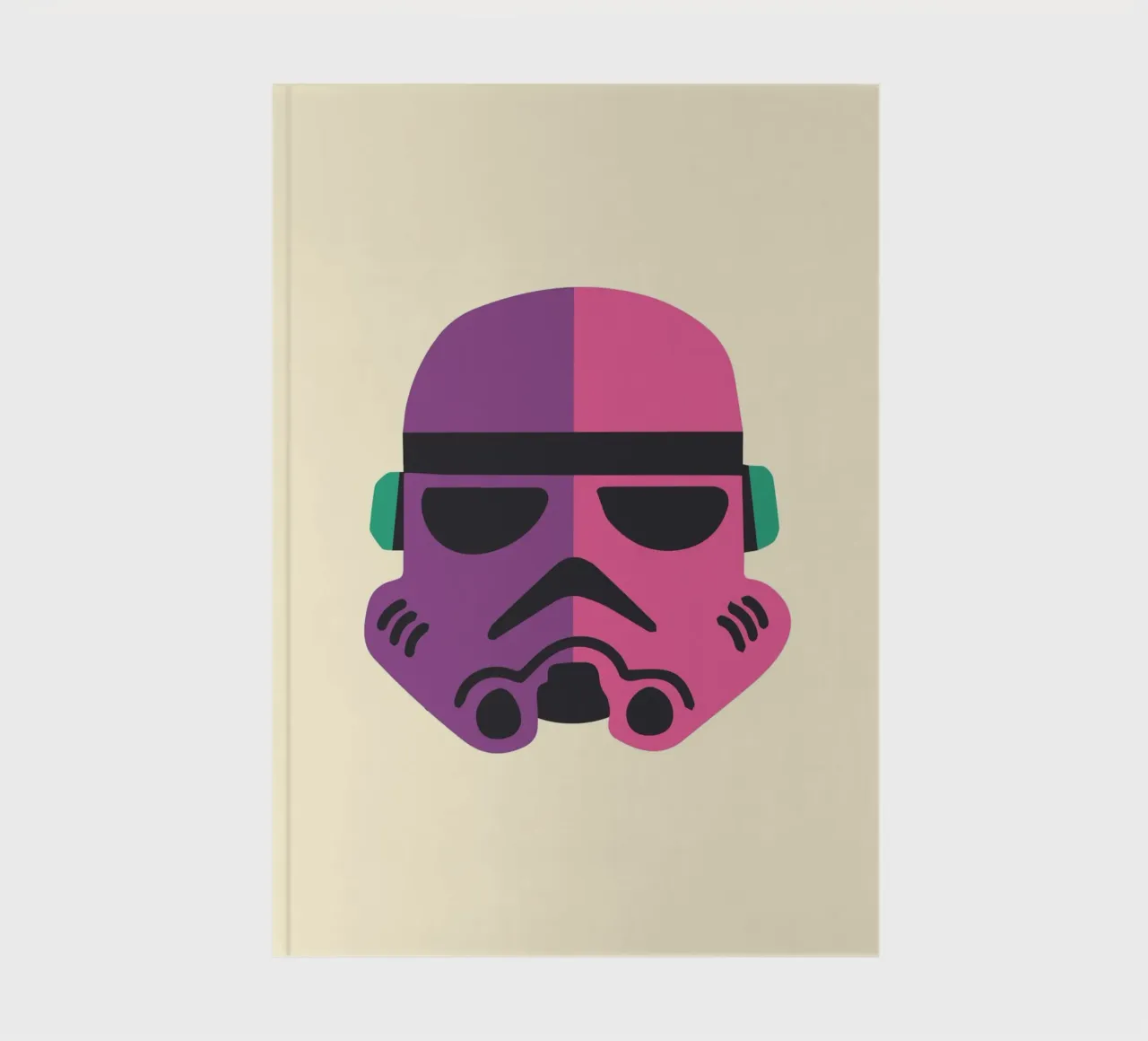 Stormtrooper Helm lila-pink diario da Star Wars