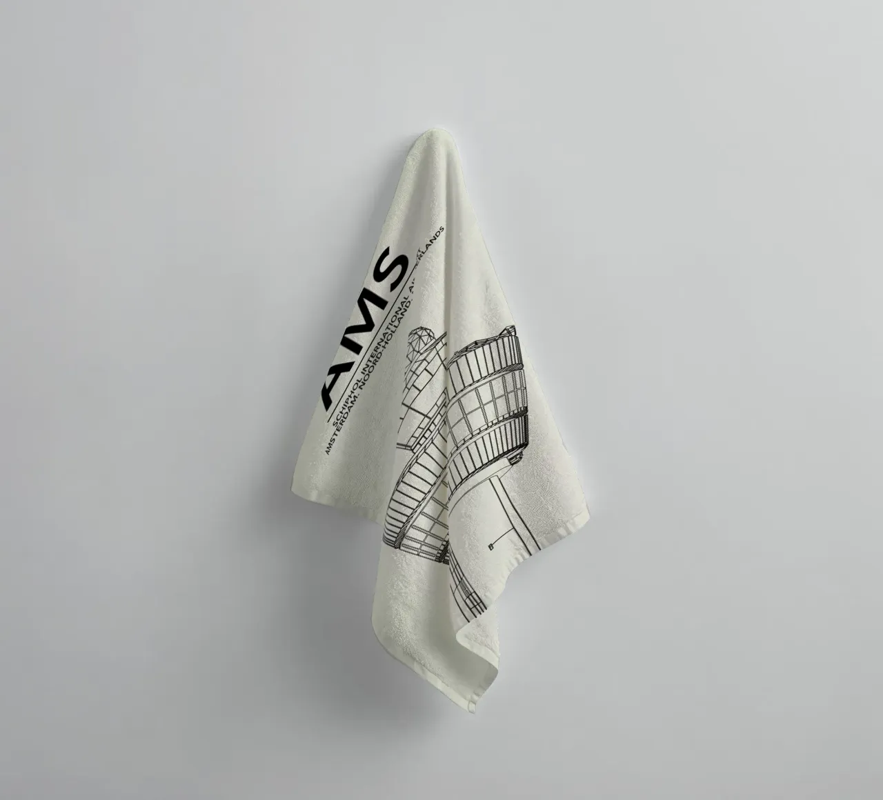 AMS Amsterdam Tower towel by 08left