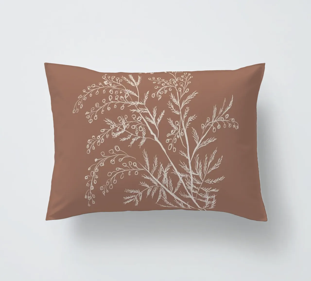 Acacia Branch Mocha Mousse cuscino da anisillustration