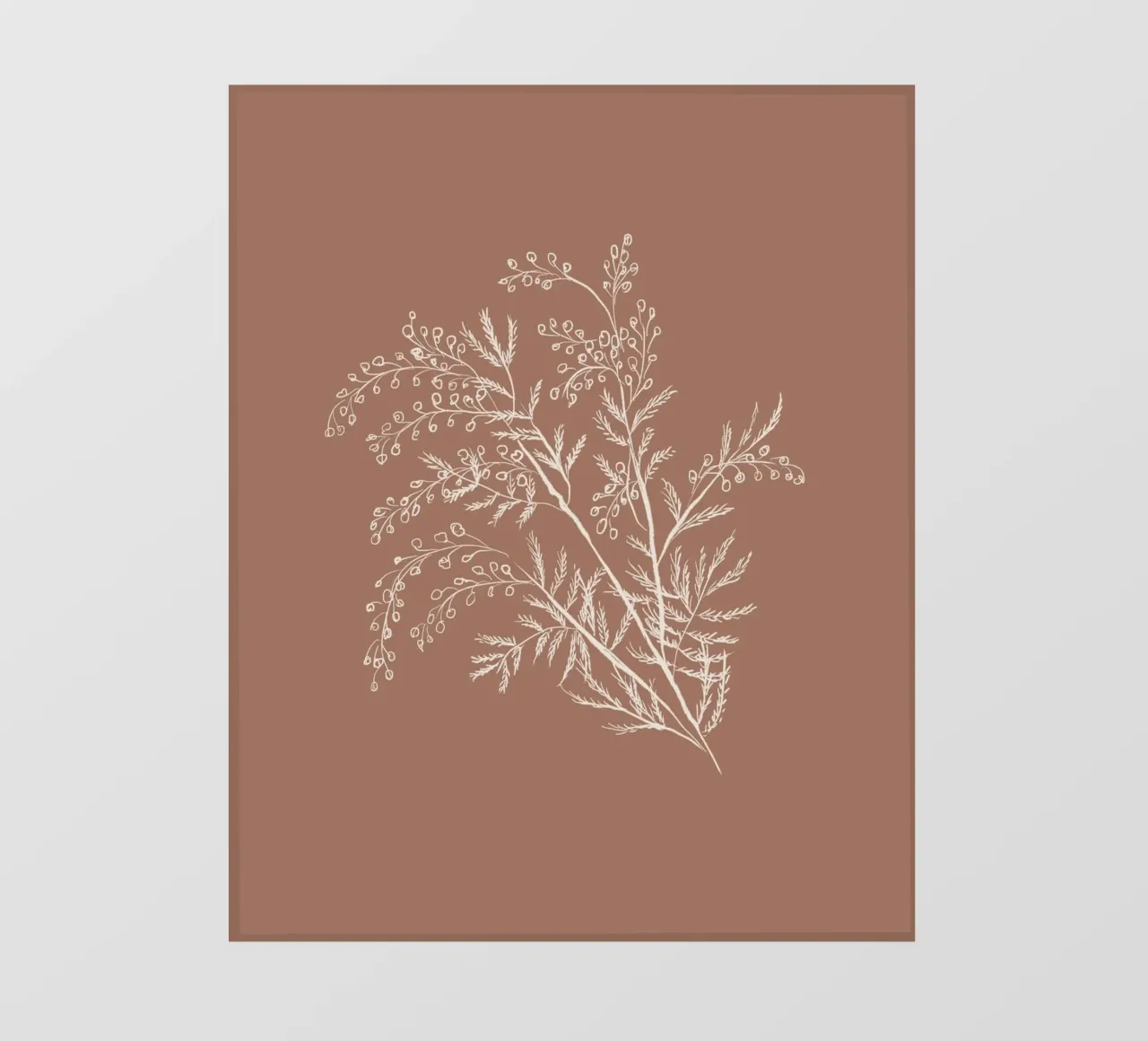Acacia Branch Mocha Mousse pellicola backlit da anisillustration