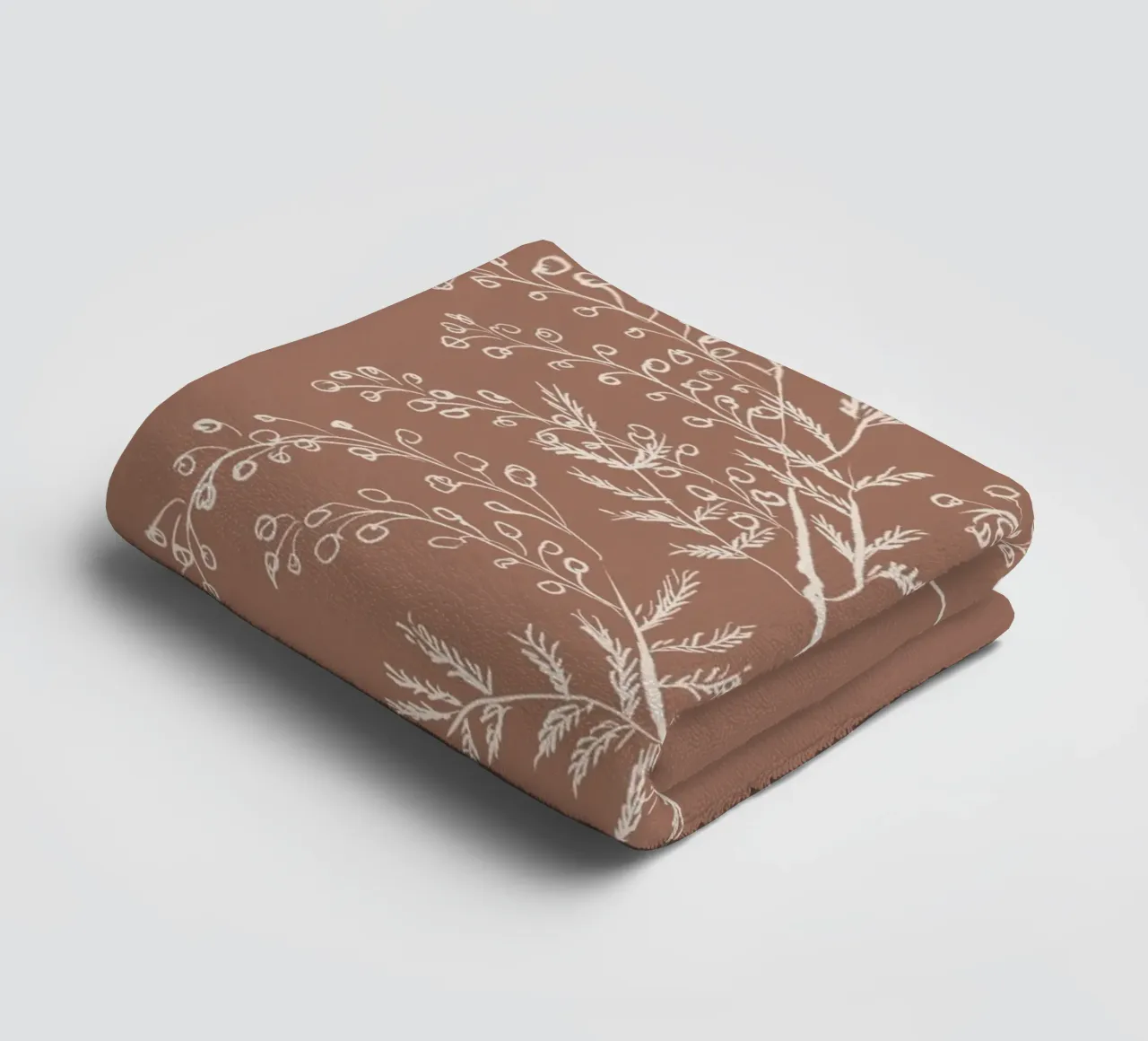 Acacia Branch Mocha Mousse asciugamano da bagno da anisillustration