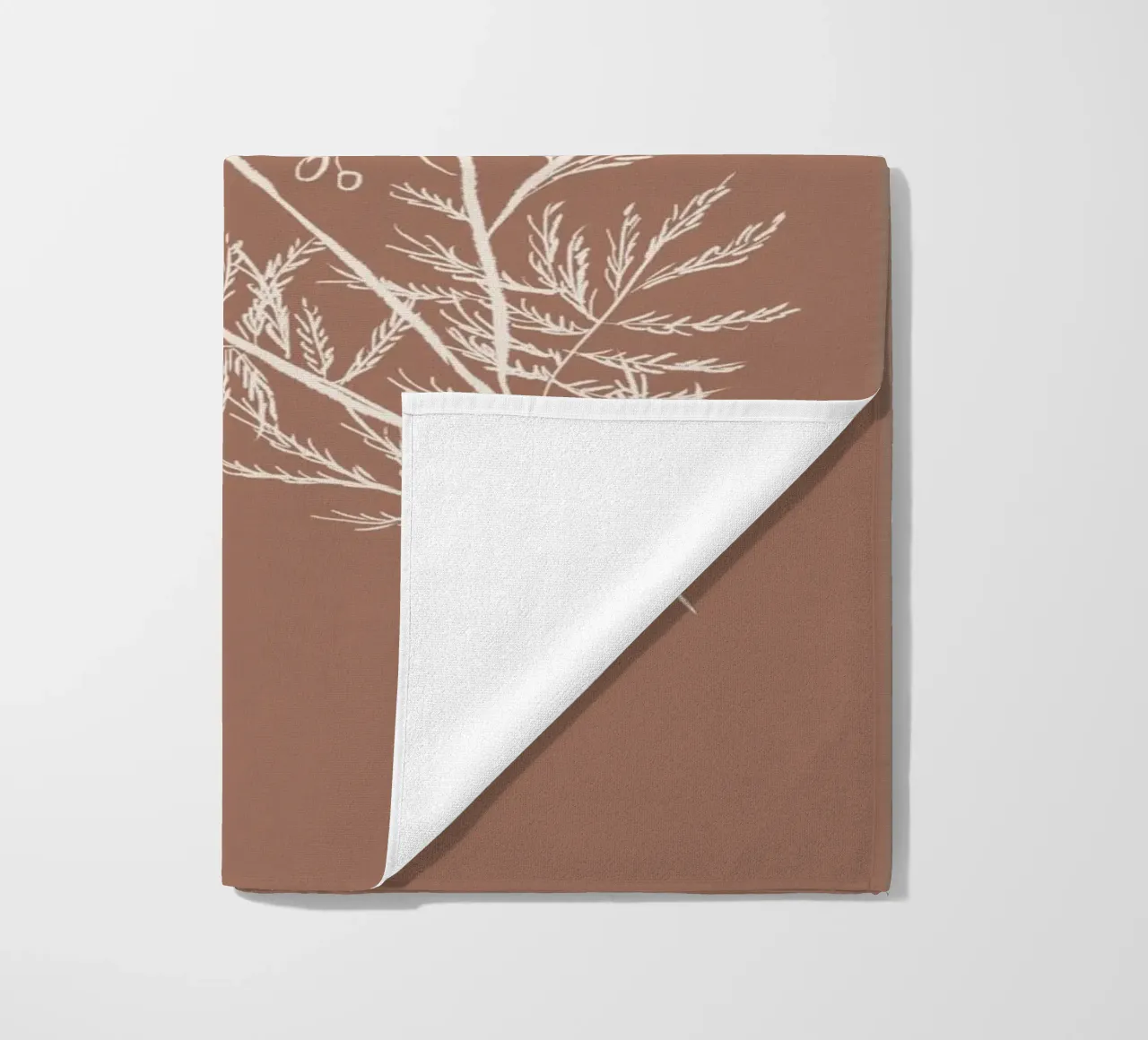 Acacia Branch Mocha Mousse telo mare da anisillustration