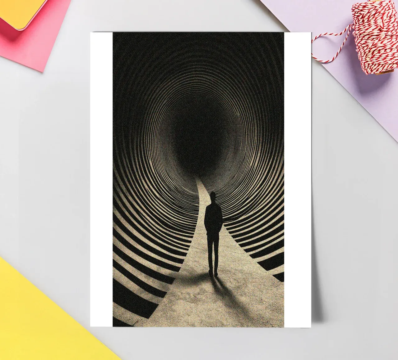 Optical Illusion Tunnel sticker sheet by Taudalpoi