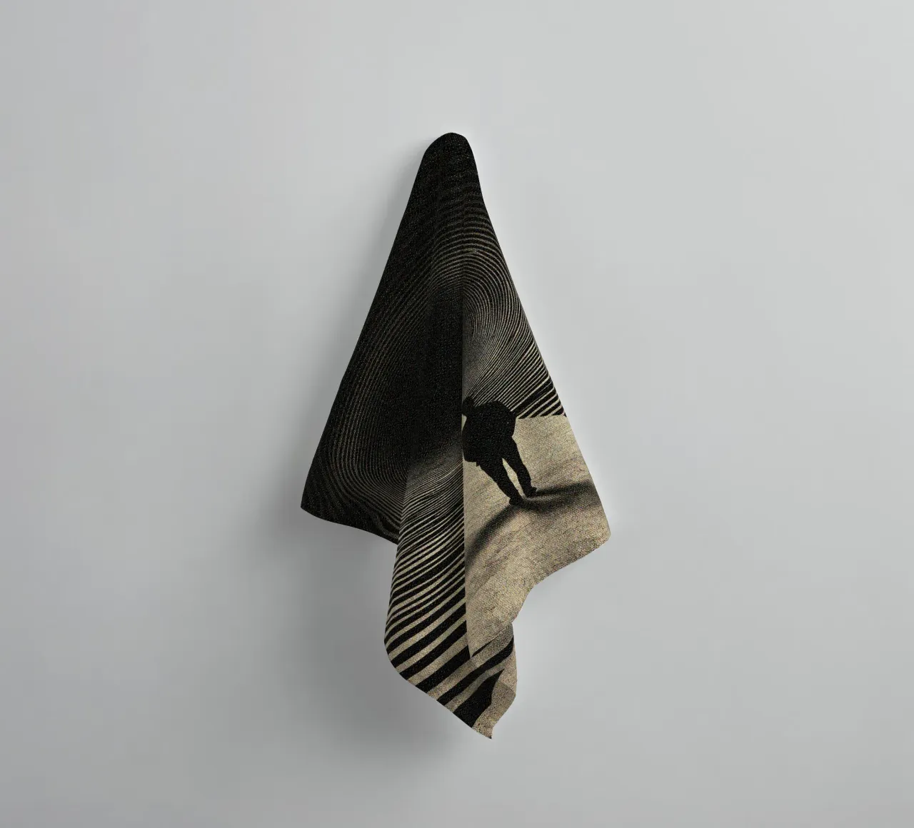 Optical Illusion Tunnel towel by Taudalpoi