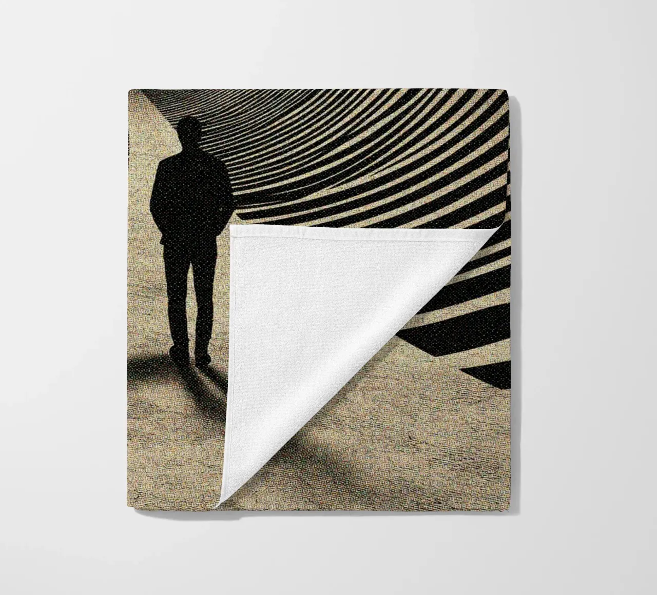 Optical Illusion Tunnel beach towel by Taudalpoi