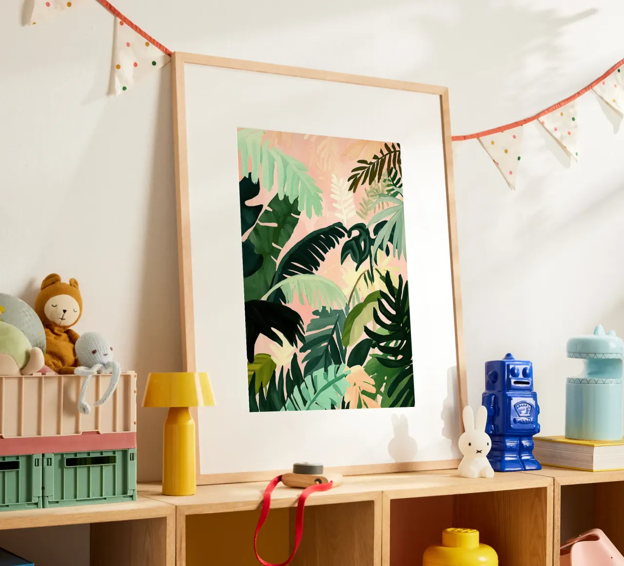Jungle Botany Fauvism Plants poster by Euphoria Theresa