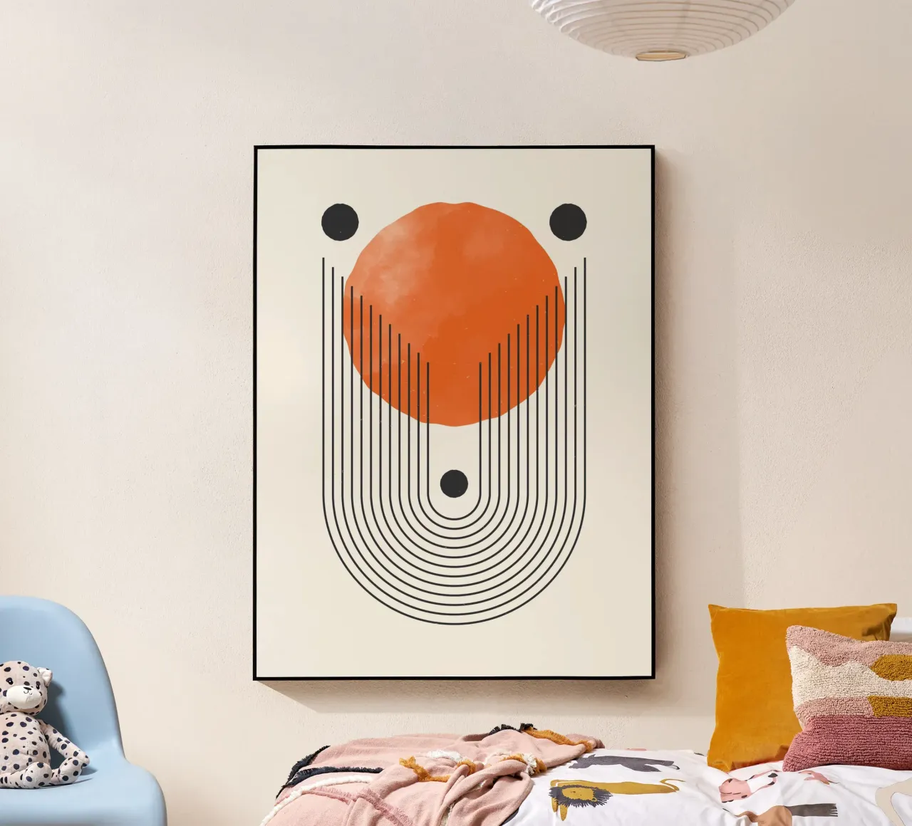 Boho Arte astratta Design Arancione Moderno plexiglass da Whole©