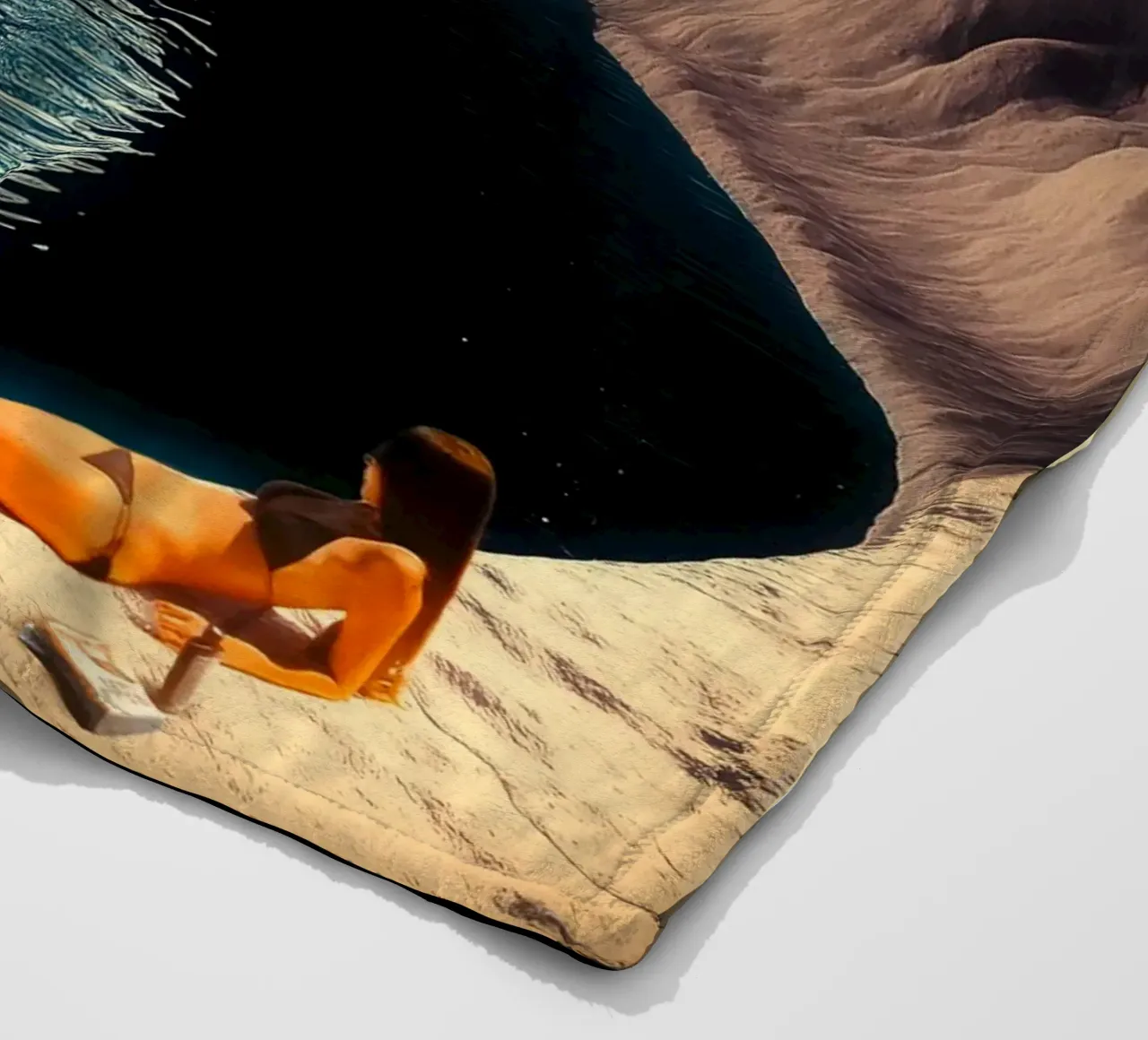 Mond-Pool Fleecedecke von Taudalpoi