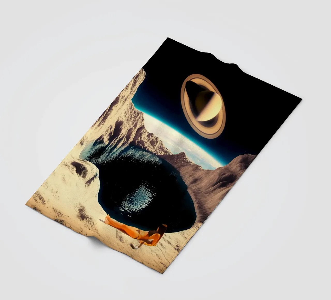 Mond-Pool Fleecedecke von Taudalpoi