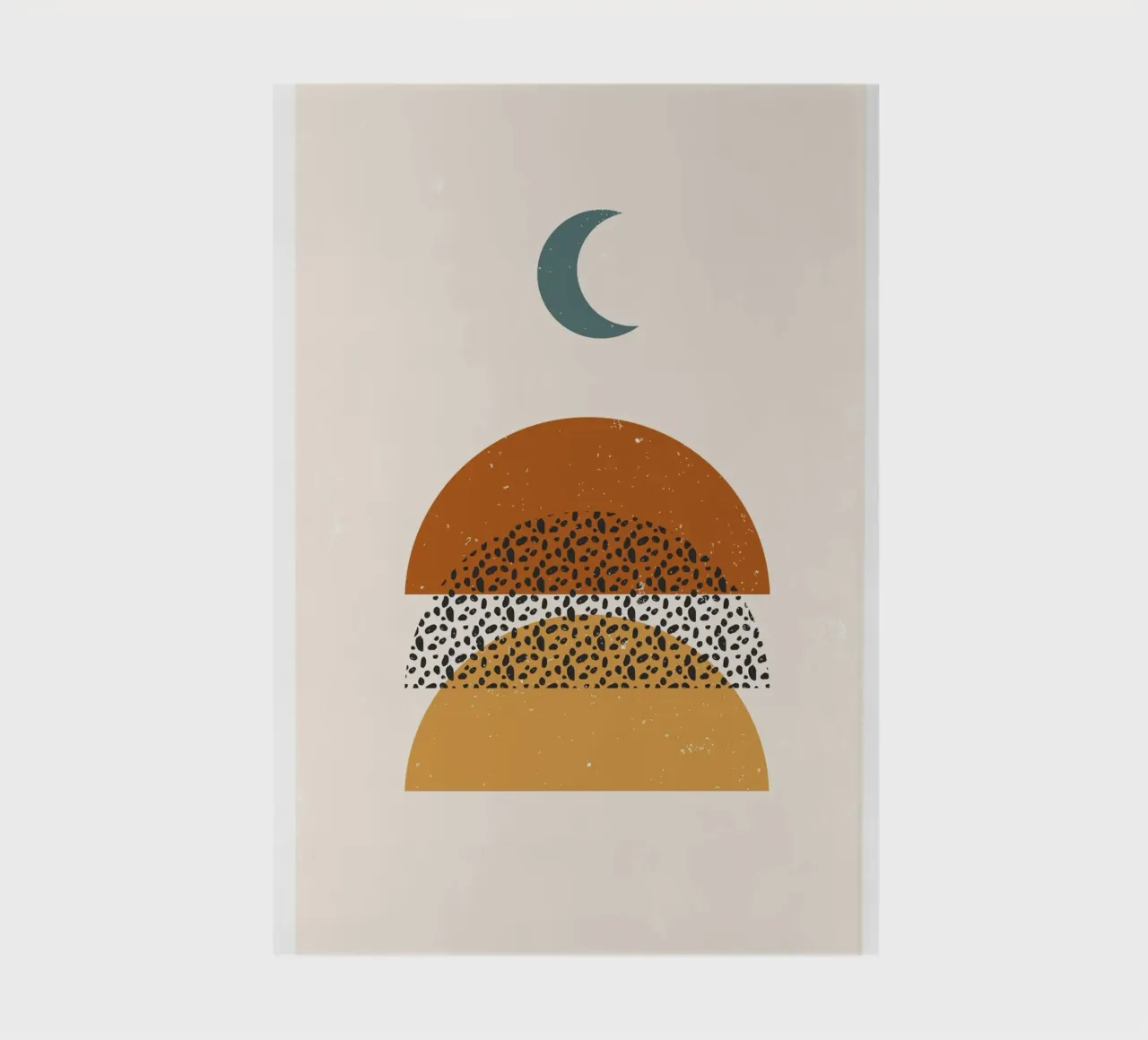 Boho Semicerchio Geometrico Moderno Retro diario da Whole©