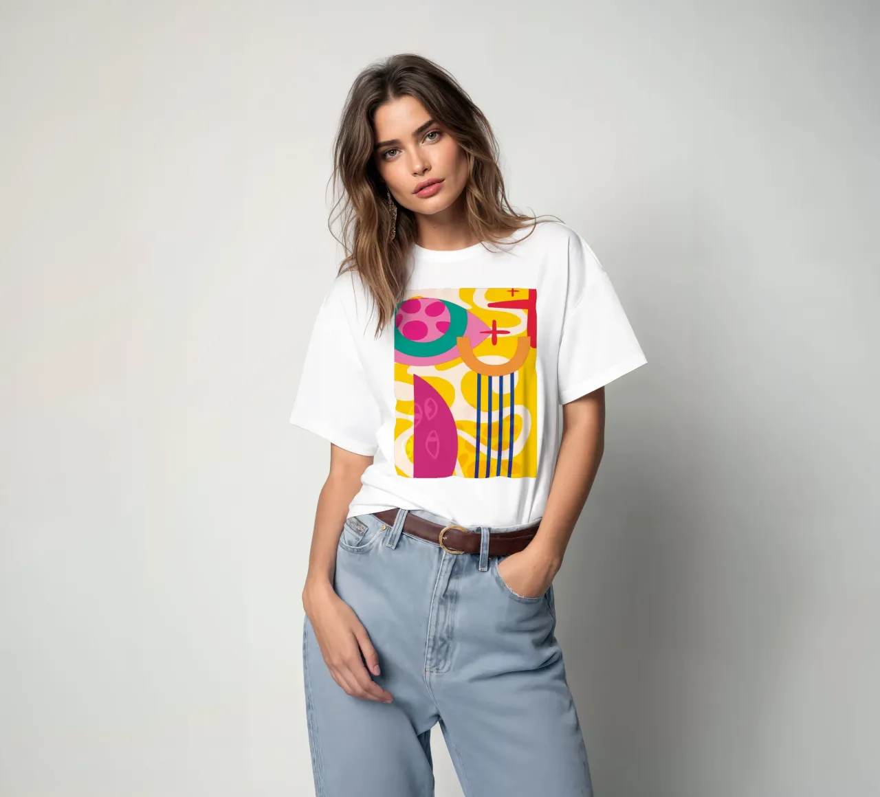 Pop Art Abstract Colourful Modern t-shirt by Whole©