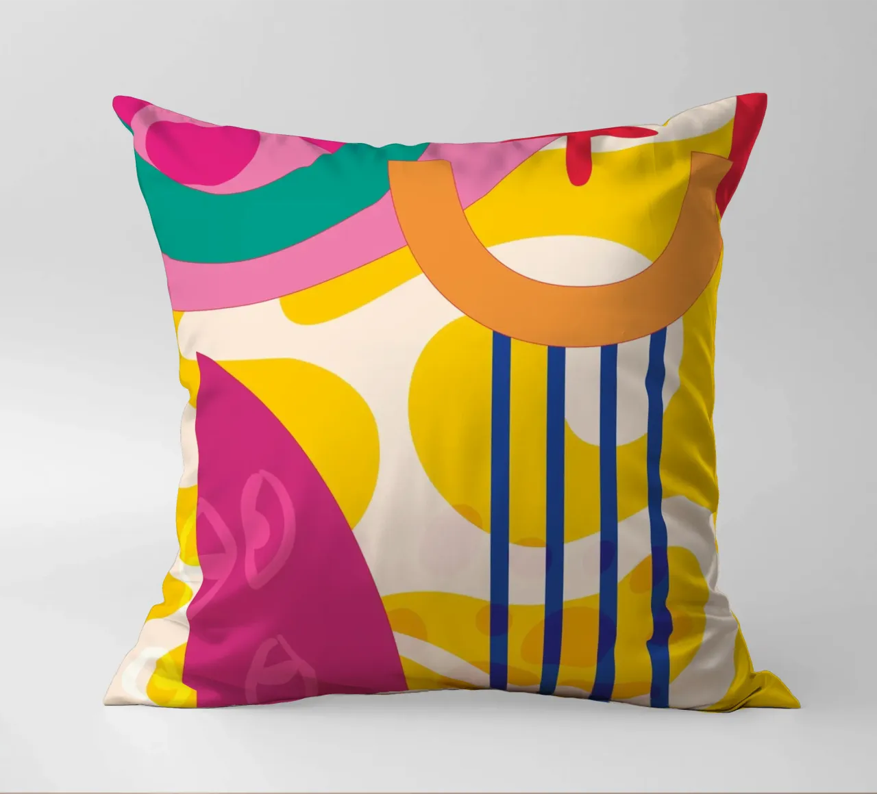 Pop Art Abstract Colourful Modern decorative cushion by Whole©