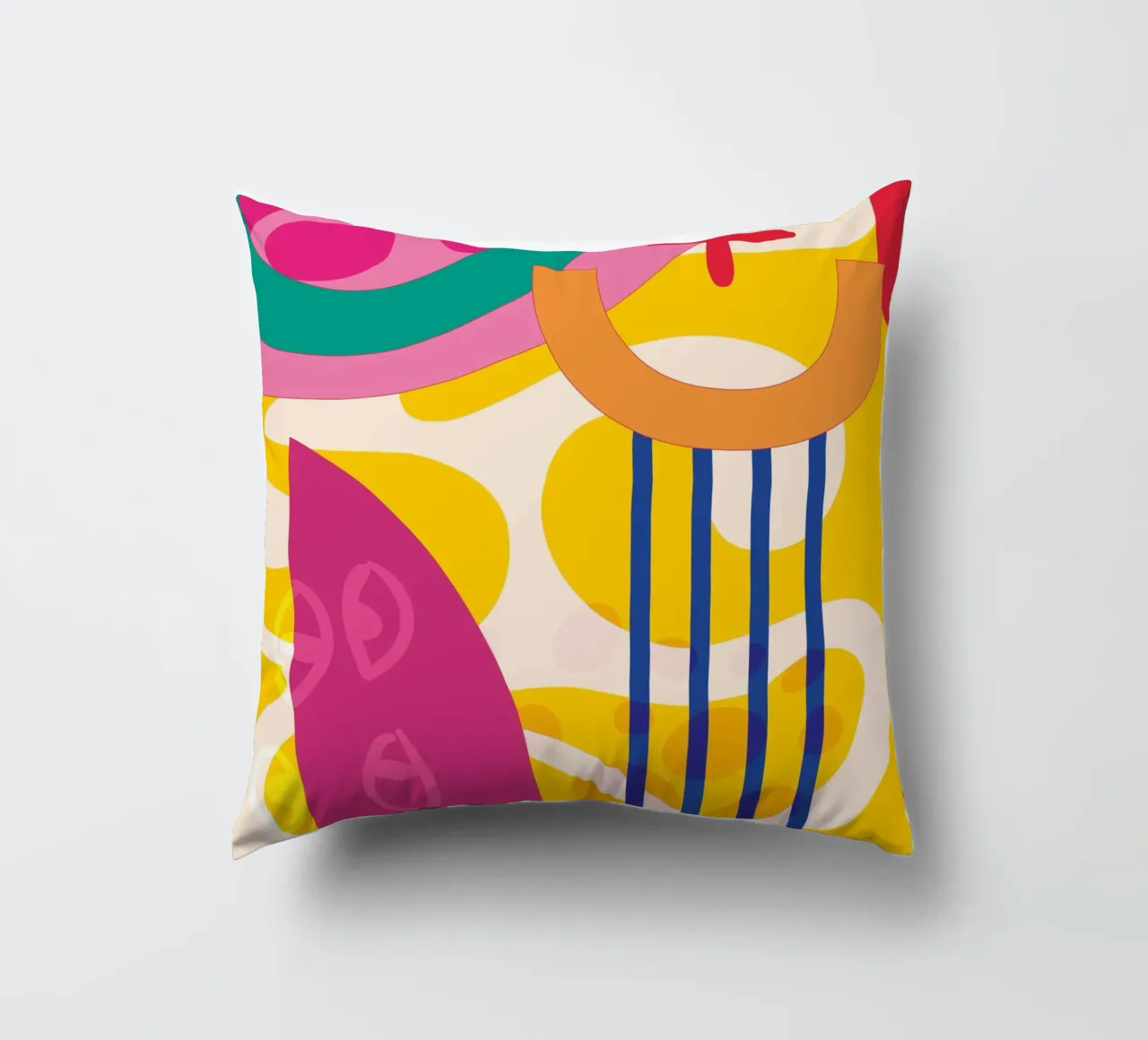 Pop Art Abstract Colourful Modern decorative cushion by Whole©