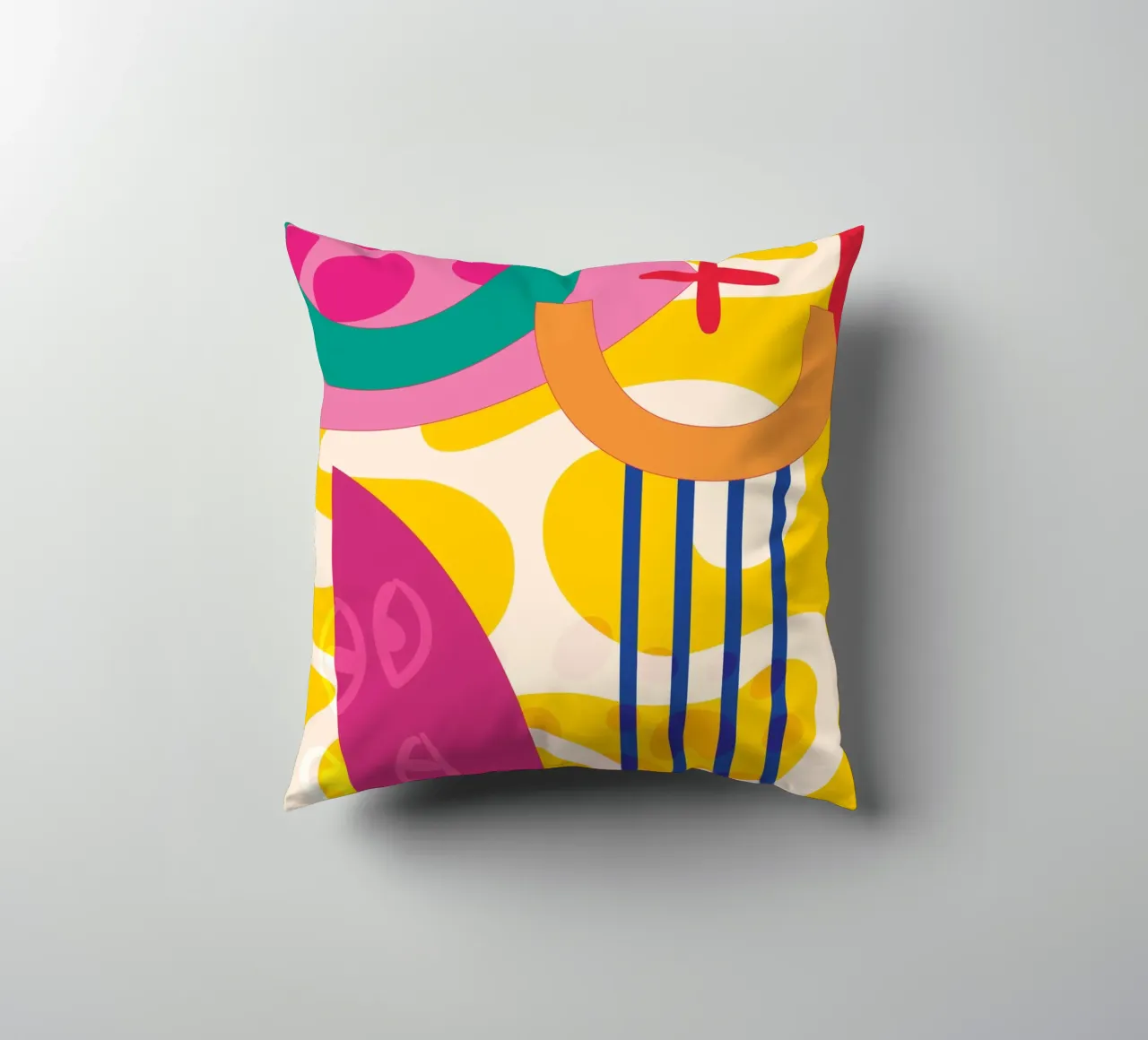 Pop Art Abstract Colourful Modern decorative cushion by Whole©
