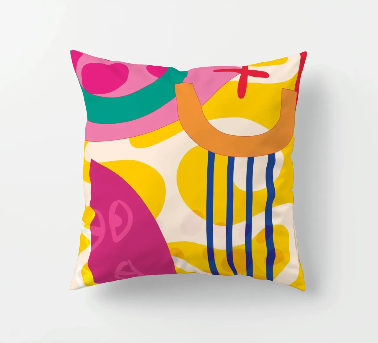 Pop Art Abstract Colourful Modern decorative cushion by Whole©