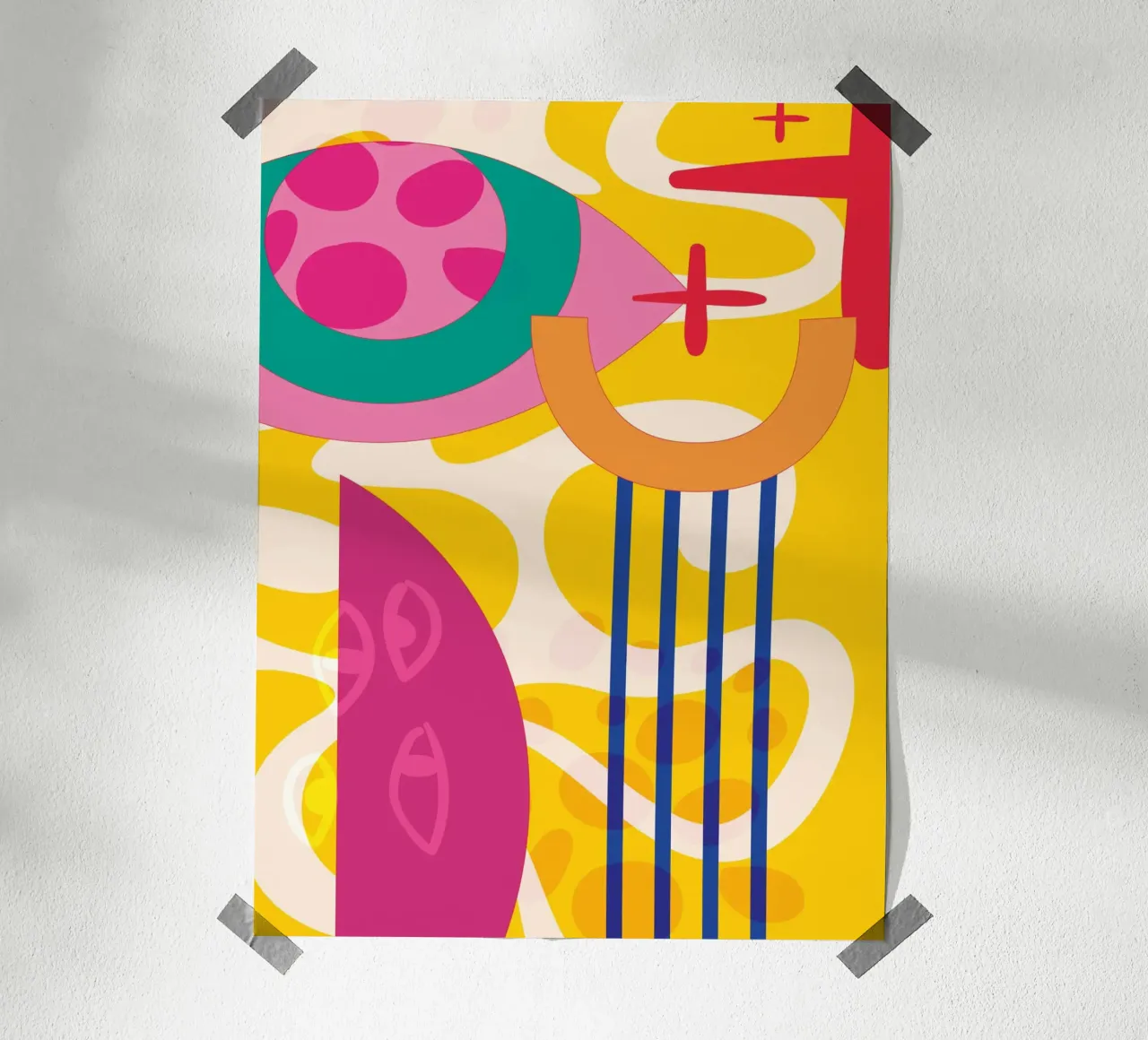 Pop Art Astratto Colorato Moderno poster da Whole©