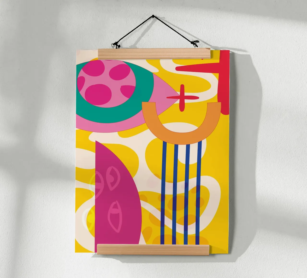 Pop Art Astratto Colorato Moderno poster da Whole©