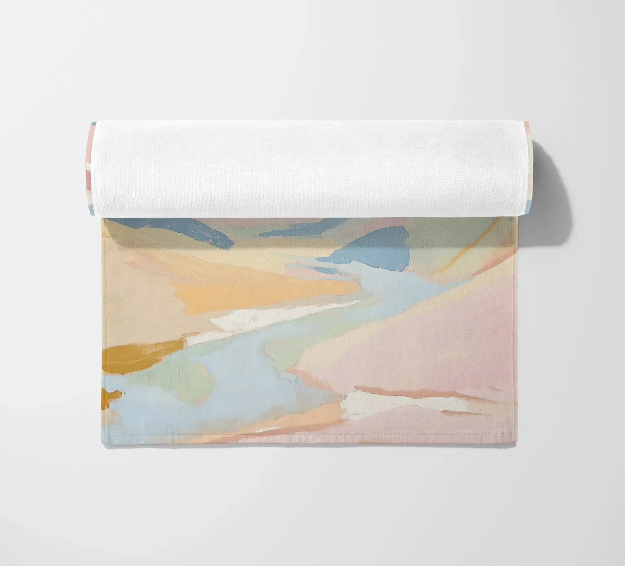 Montagne Pastello astratto Fauvismo Natura telo mare da Euphoria Theresa