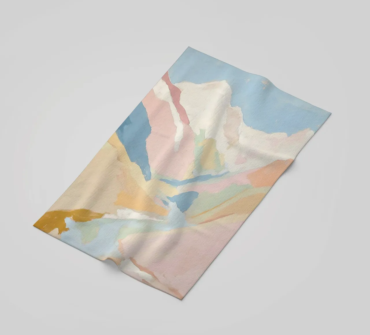 Montagne Pastello astratto Fauvismo Natura telo mare da Euphoria Theresa