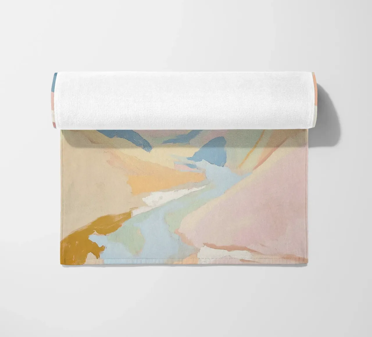 Montagne Pastello astratto Fauvismo Natura telo mare da Euphoria Theresa