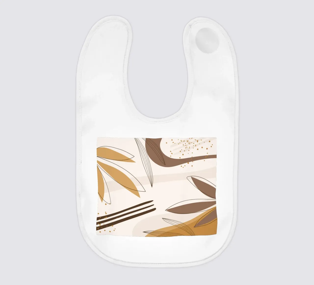 Boho Line Art Natura Beige Marrone bavaglino da Whole©
