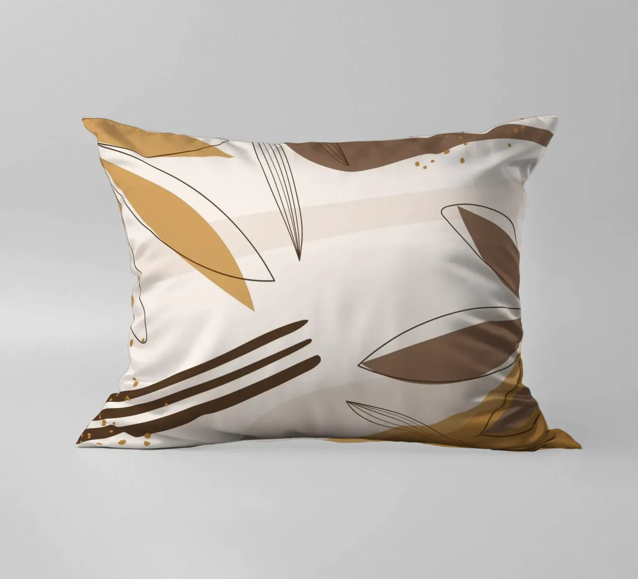Boho Line Art Natura Beige Marrone cuscino da Whole©