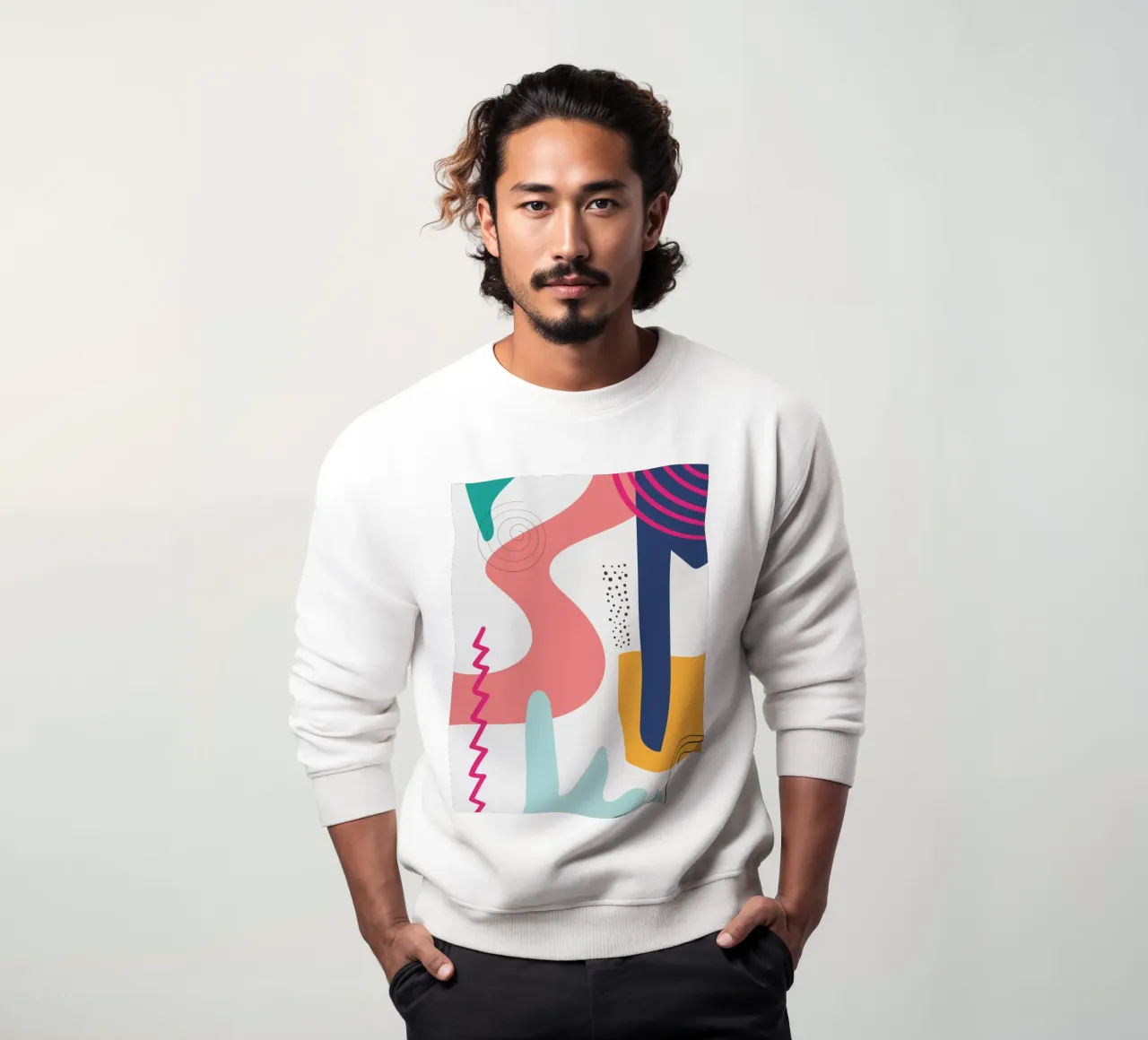 Abstract Modern Colourful Pop Art sweatshirt by Whole©