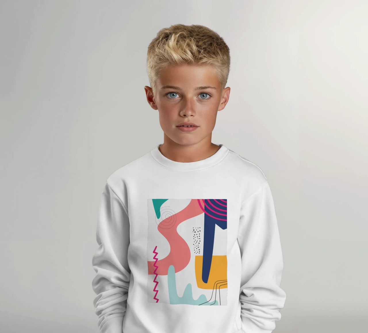 Pop Art astratta moderna e colorata felpa bambino da Whole©